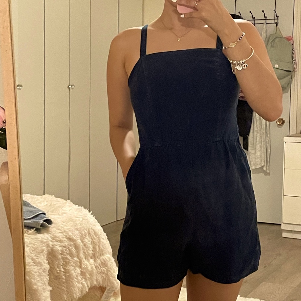 Denim Blue Romper